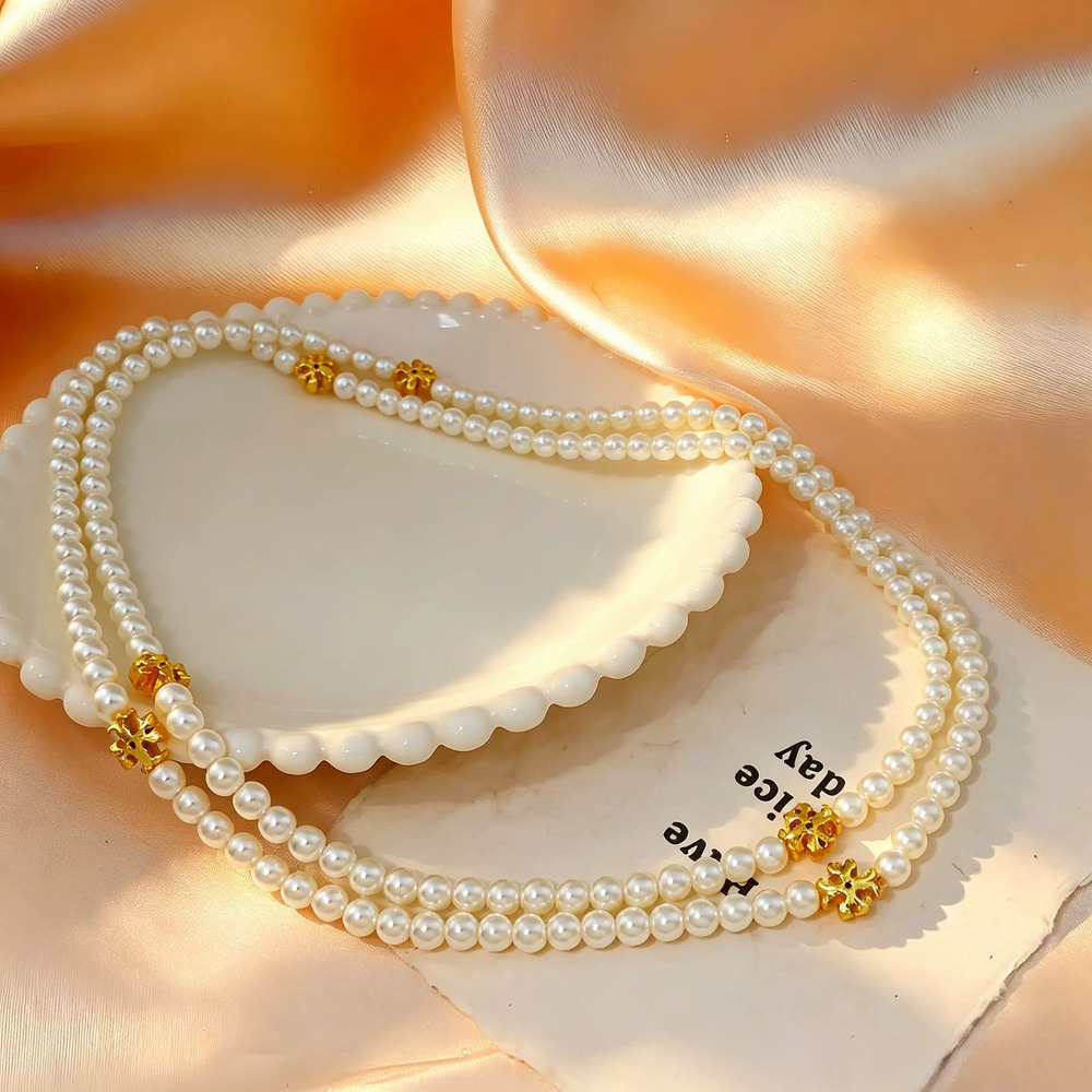 Tory Burch Gold Plated Copper Double Ruffled Round Ball Enamel Painted Piggy